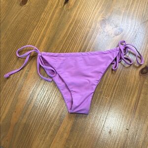 NWOT SHEIN lavender purple bikini bottoms side tie